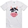 T-Shirt Cow Face Design Regular Fit Cotton Unisex Tee