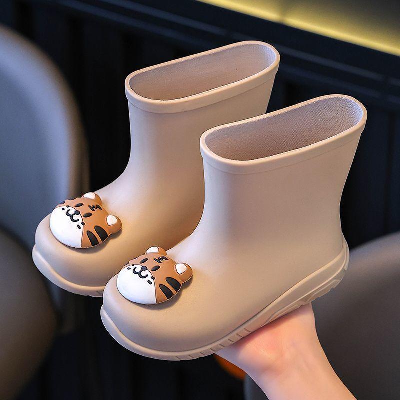 

Дитячі гумові чоботи для дощу, хлопчачі гумові чоботи для дощу, нековзні, чоловічі, дитячі, для малюків, водонепроникне легке гумове взуття для дівчаток 34