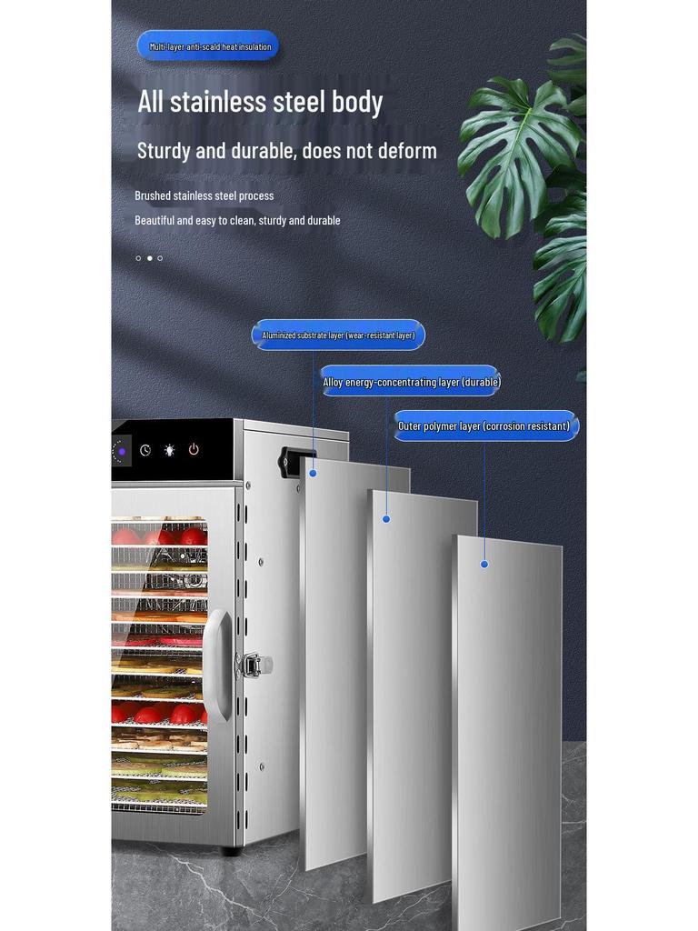 Compact Multifunctional Food Dehydrator for Fruits, Vegetables, Herbs, and More