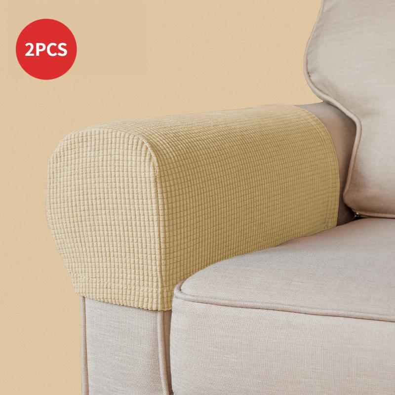 New 2pc Sofa Armrest Cover For Living Room Elastic Jacquard Armchair Covers Couch Case Non Slip Sofa Slipcover Corner Case Decor