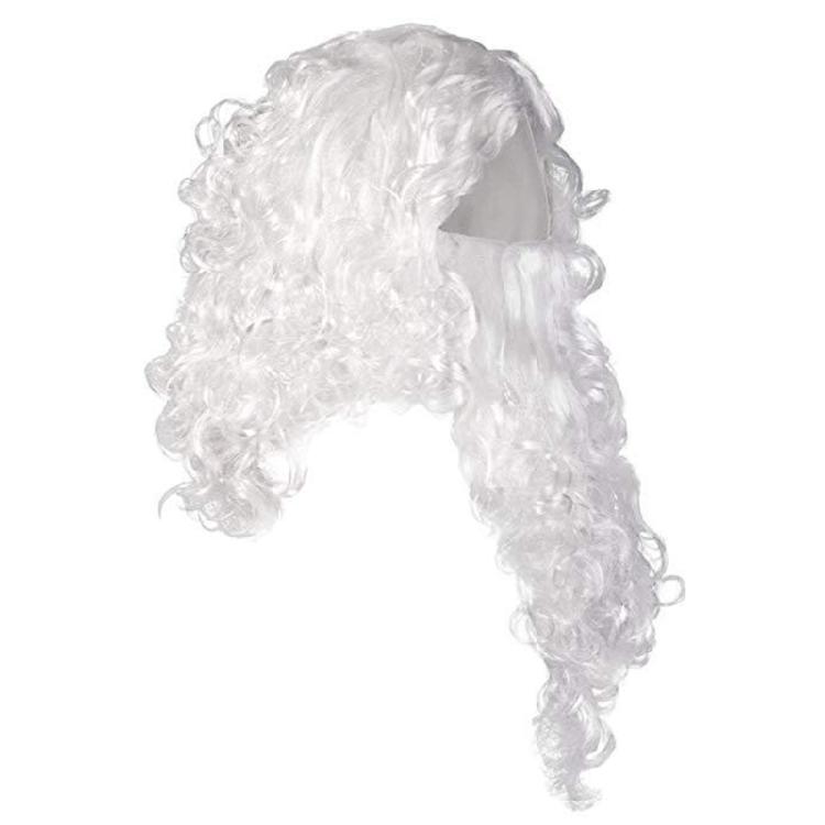 Santa Hat, Santa Wig and Fake Beard Mustaches Set Santa Costume Accessories for Christmas Halloween Kid Birthday Cosplay