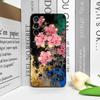 Retro Flower Hibiscus Golden Ink Painting Phone Case for OnePlus 12 13 R 11 10 9 Pro Nord 4 CE5 CE2 ACE2 ACE3 Frosted Soft Cover