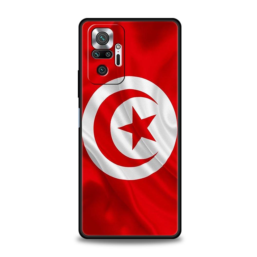 

Tunisia Flag Phone Case For Xiaomi Redmi Note 14 13 5G 10 11 12 Pro Plus 4G 14C 13C 12C 10C Black Cover Redmi Note 13 4G