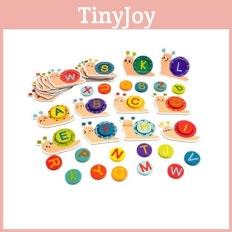 Letter Matching Wooden Puzzle With Interactive Blocks For Kids Learning Develope