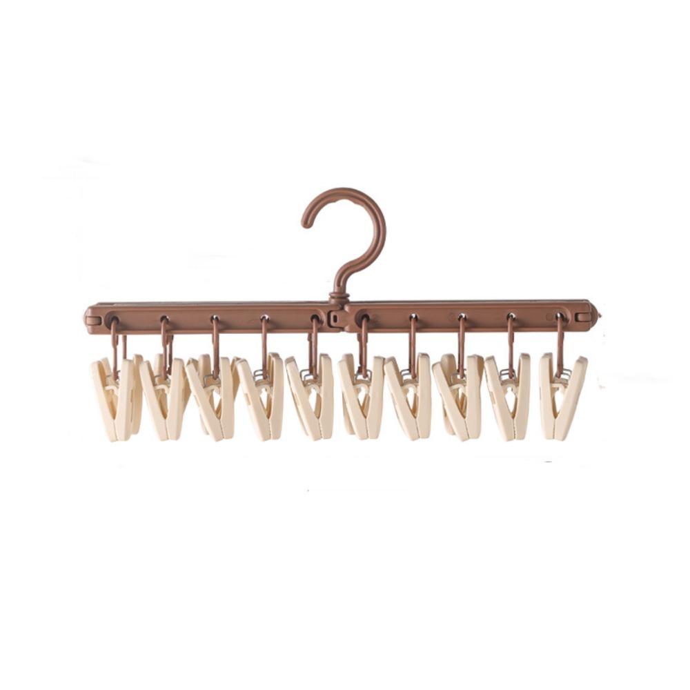 

Вращающаяся бесследная вешалка для одежды, регулируемая сушилка для одежды, зажимы для нижнего белья и носков, для путешествий Style B