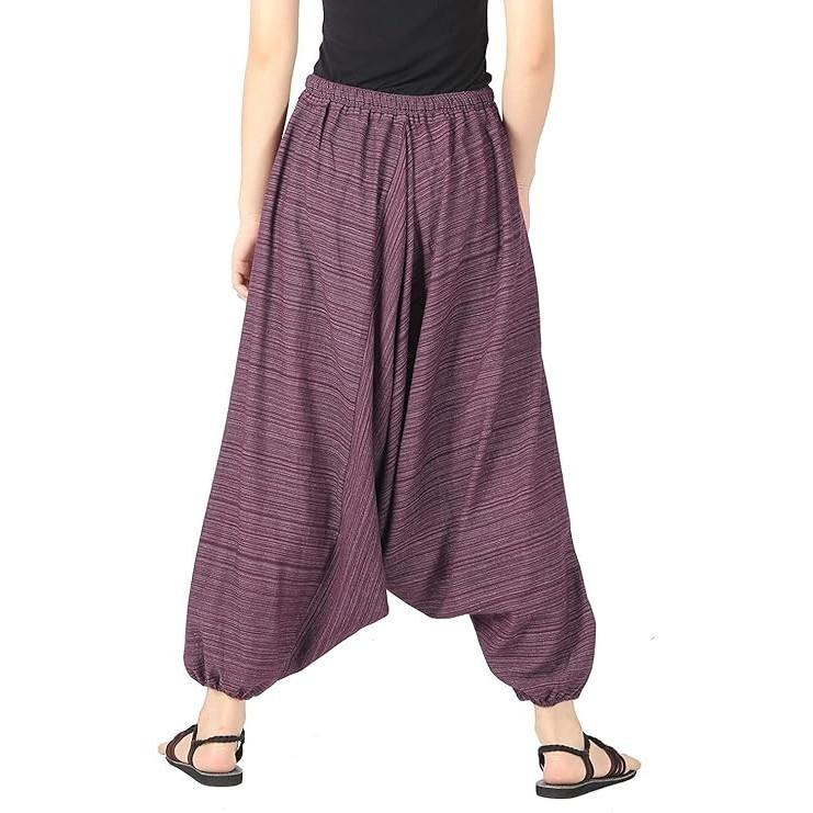Pantalones Casuales de Algodón para Mujer Ropa de Verano Indio Holgados Boho Hippie Pantalones Harem