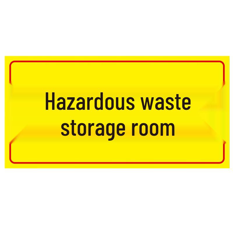 Haisidick Hazardous Waste Warning Sign 20x40cm
