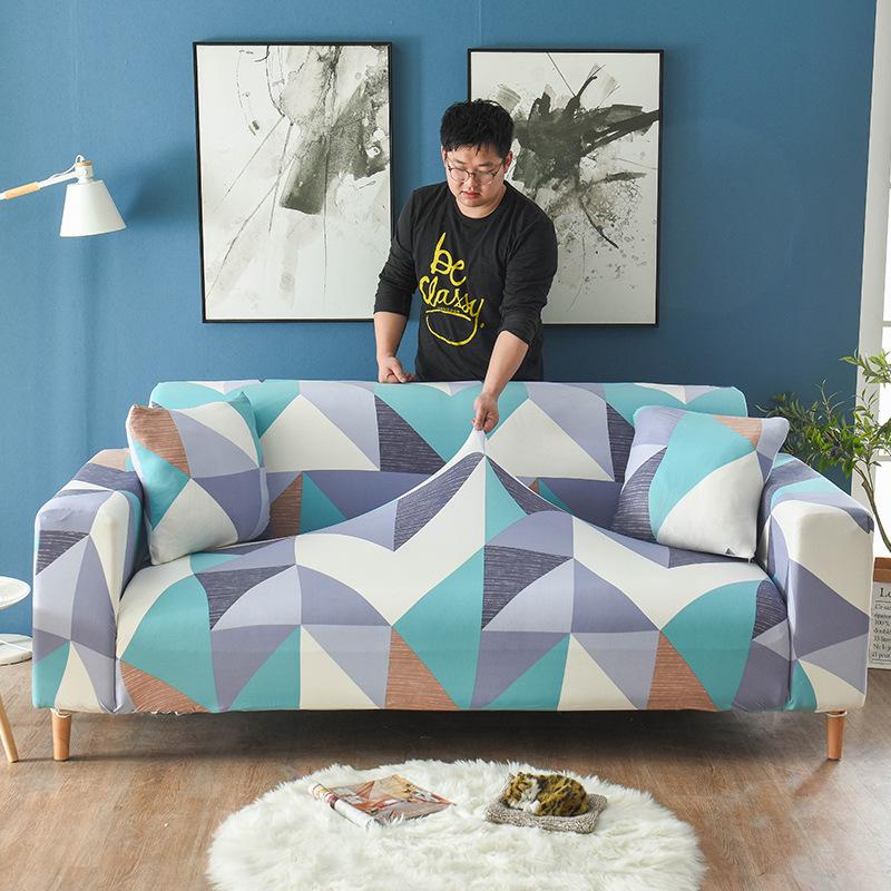 All-Inclusive Sofa Cover Multi-Energy Set Elastic Sofa Cover Towel Full Covered Four Seasons Universal Single Three-Person Combination