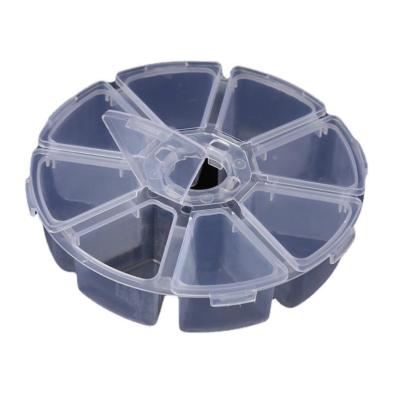 Bead Jewelry Container 8 Grid Nail Art Water Diamond Storage Box Fish Hook Storage Box Coin Storage Box