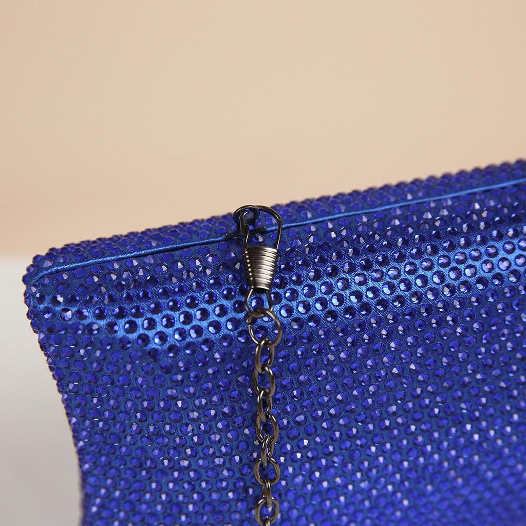 Třpytivá psaníčka s kamínky: Ručně vyráběná večerní kabelka zdobená diamanty pro ženy
