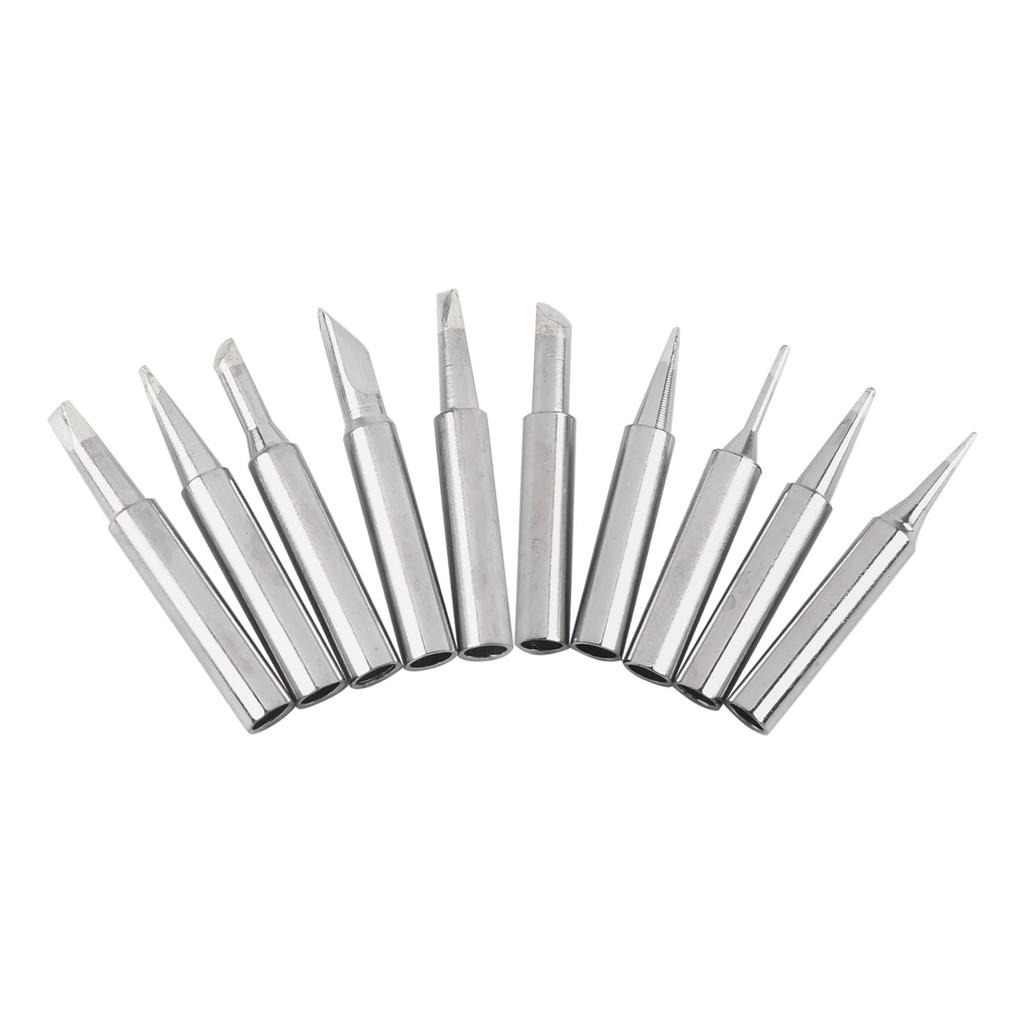 10pcs Soldering Iron Tips 900M-T-B-C Lead-free Welding Tips Copper Base For Rework Soldering Station Welding Equipment Accessory