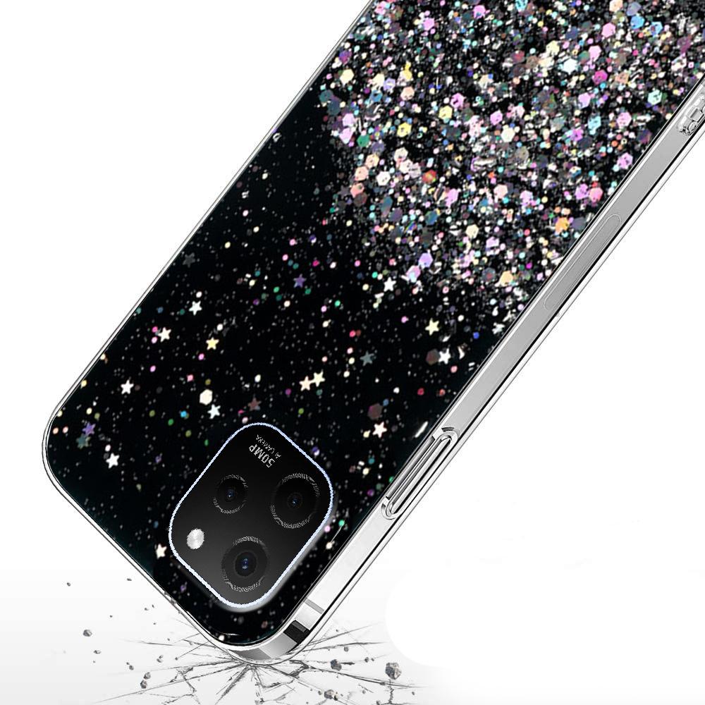 Huawei Nova Y61 Case, Glittery, Black