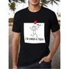 Europäische Größen 1 Stück Lustiges Stickmännchen Witz T-Shirt für Herren