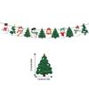 Christmas Theme Letter Snowman Sock Pattern Paper Banner Props Decoration