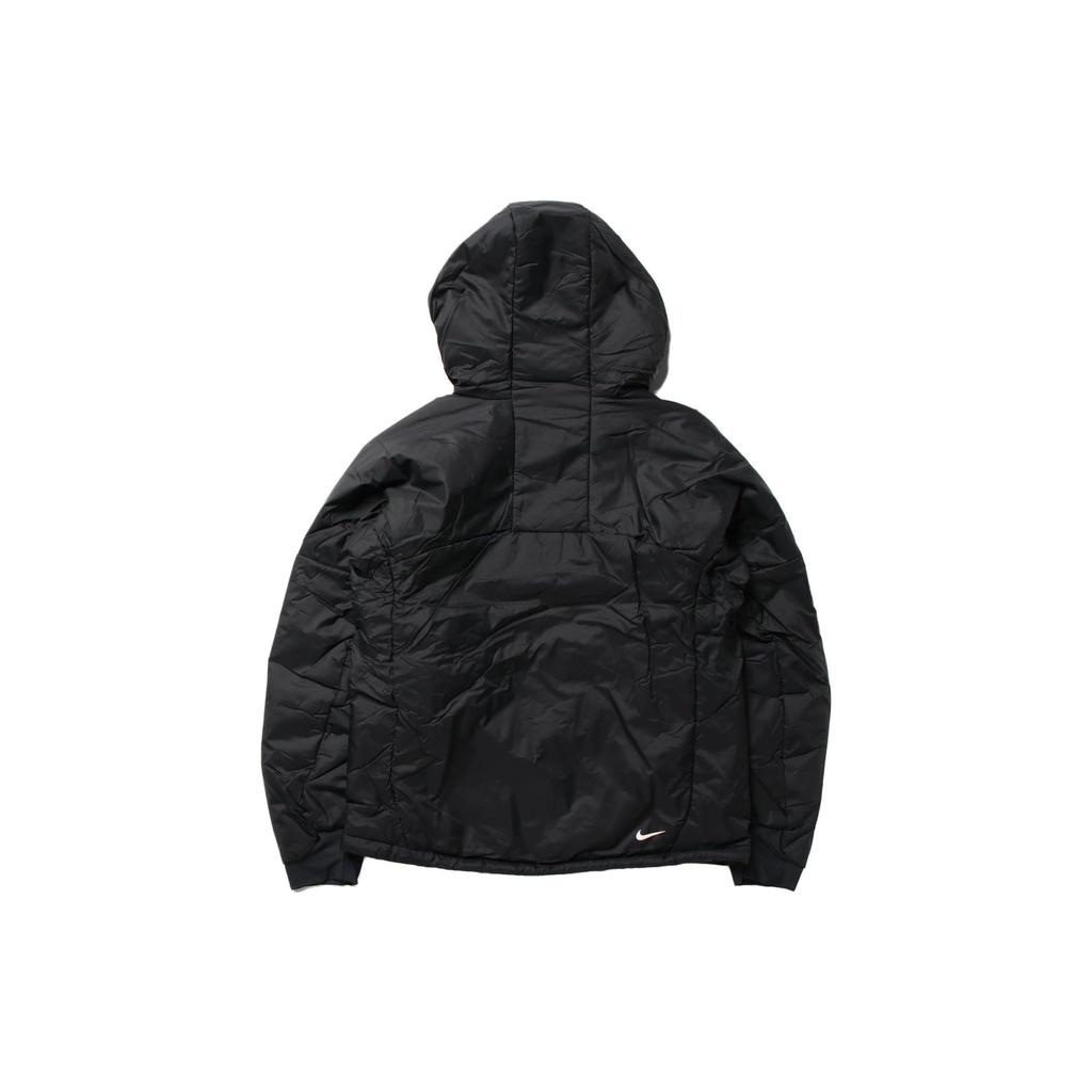 Nike Solid Color Hooded Zip-Up Long Sleeve Jacket Women Jacket Black DQ5841-010