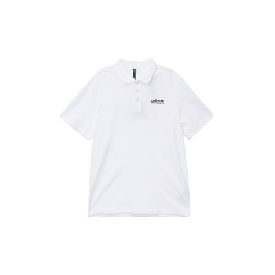 Logo Solid Color Casual Polo Shirt Men Tops White JI9056