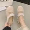 2025 new bow lace bag head half slippers women's summer wear with skirt lazy women's cool slippers