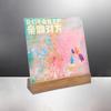 Acrylic Display Stand For LP Vinyl Record Phonograph Style Vintage Now Playing Heavy Wooden Display Stand Bracket