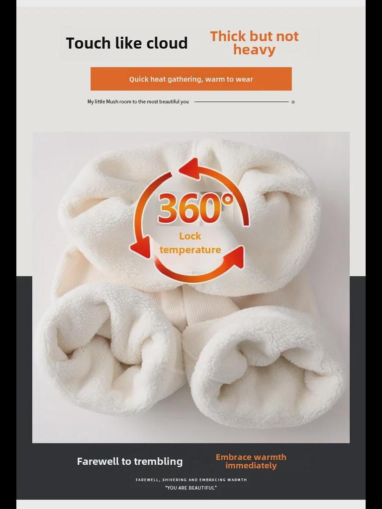 Women's 2024 Winter Plus Velvet Corduroy Wide-Leg Pants - Lambskin Lined Casual Straight Trousers