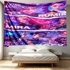 KPop Demon Hunters Print Tapestry - Portable Wall Decor Cloth, for Home, Dorm, Travel, Bedroom, Living Room - Ideal Birthday Housewarming Gift