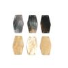 Black Mother of Pearl Yellow Butterfly Shell 19x33mm Four-Hole Slice for DIY Necklace and Clothing Accessories