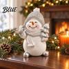 Tiered Tray Decor Christmas Snowman Resin Figurine Festive Tabletop Ornament for Home Living Room Winter Decorations Dining Table Decor Cute Holiday