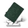A6 For iPad Pro 11 (2024) Case Card Slots Stand Rhombus Auto Wake/Sleep Leather Tablet Cover