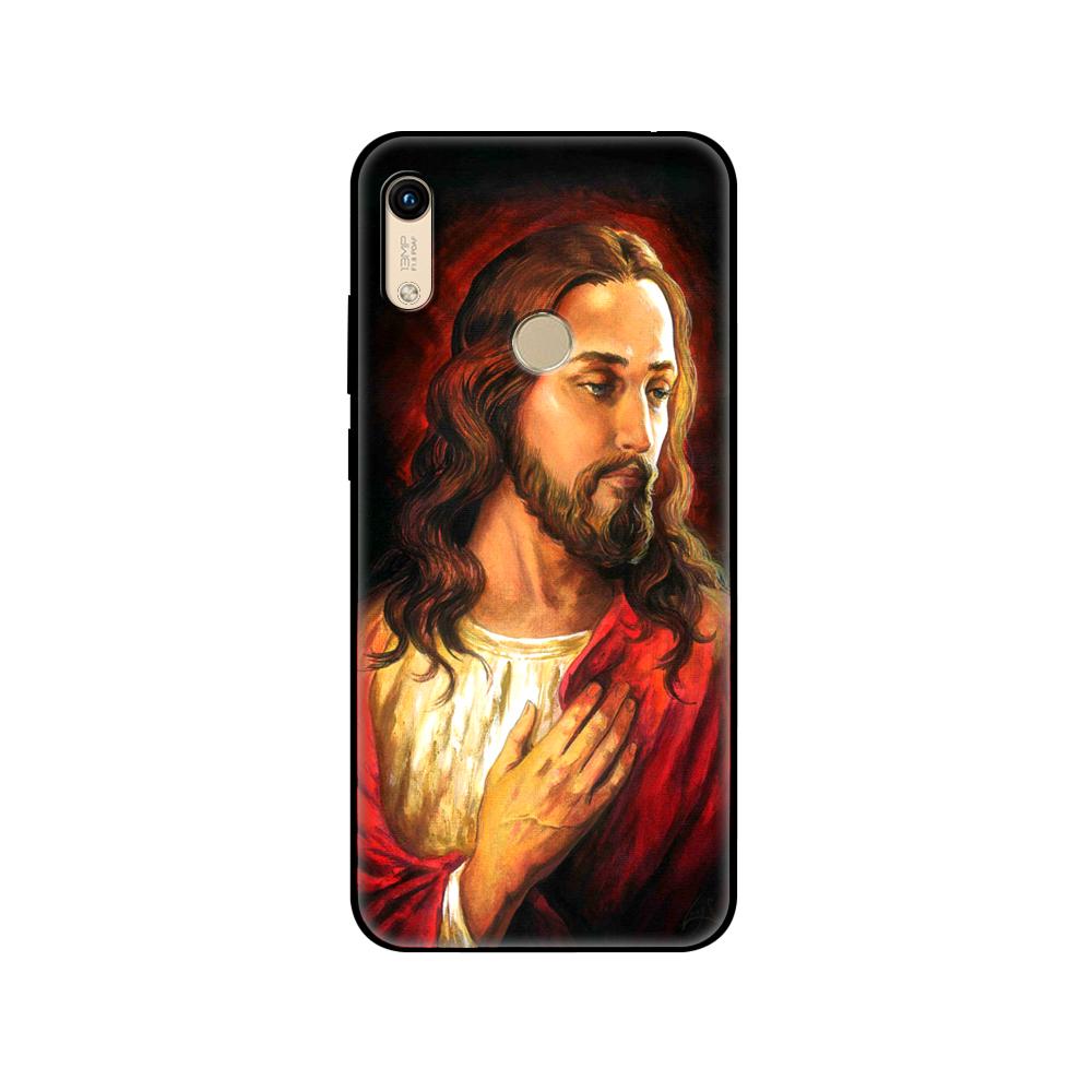 Black Tpu Case For Huawei Honor 8a Prime 8s Prime 9 Lite Honor 9A 9C 9X Premium 9x Pro 9S Case Cover Christ Jesus Cross