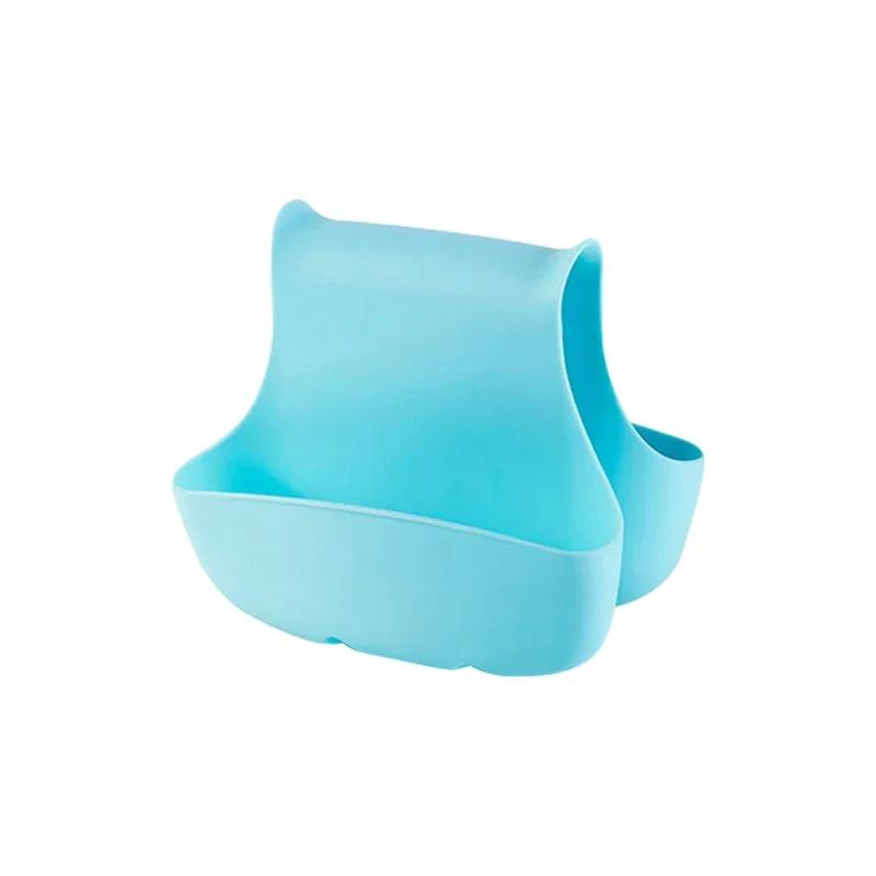 Sink Soap Storage Drain Sink Drying Sponge Rack Basket Hanging Kitchen Basket Sponge Double Silicone Kitchen Holder Sponge Sides