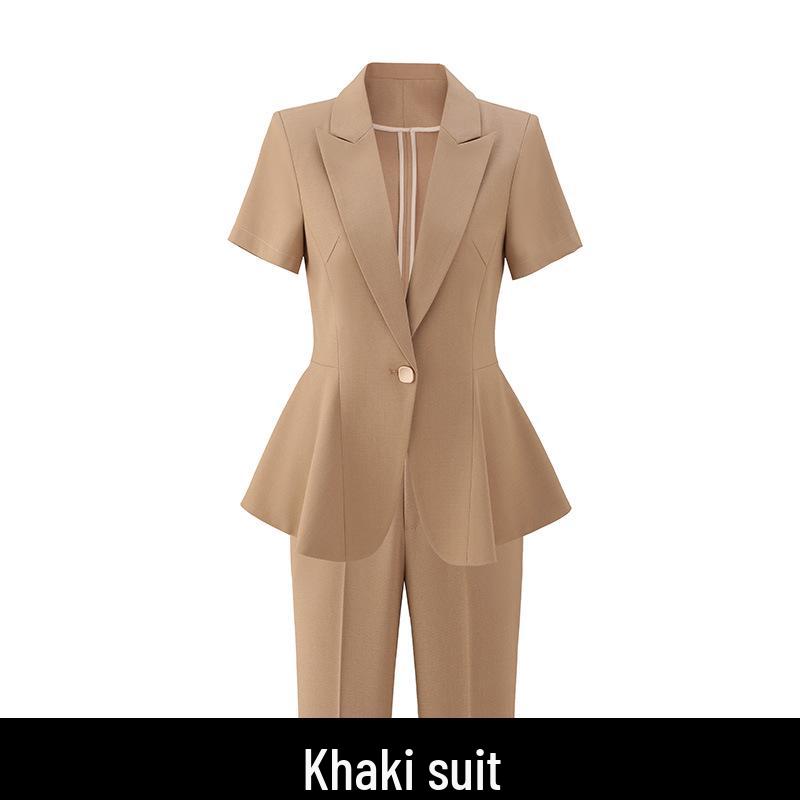 

Женский приталенный черный блейзер - Профессиональный летний костюм для колледжа и собеседований XXXXL