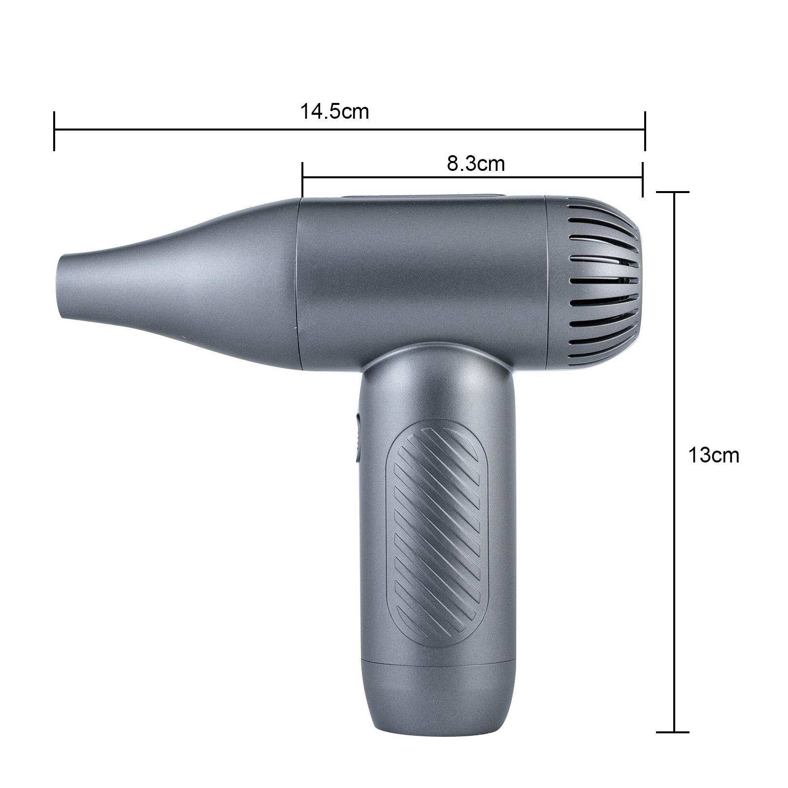 

Portable H Dryer, 65W Brushless Motor, 90000RPM 4000Pa Suction Power, 4 Gears, Home and Outdoor Dust Remover