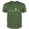 Short Sleeve Casual T Shirts Male Cotton Teeshirt Fashion Tshirt Men Crew Neck Tees Mens Tshirt Wine Heartbeat Funny Cotton