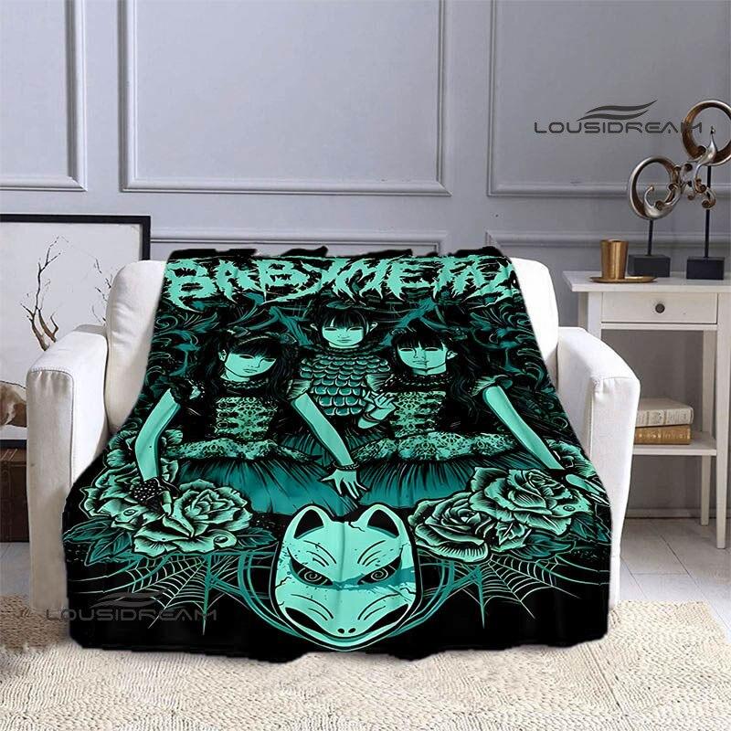 Babymetal kombinovaná deka dětská hřejivá krásná deka flanel měkká a pohodlná domácí cestovní deka dárek k narozeninám