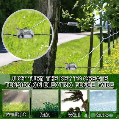 Cable Tensioner New Heavy Duty Wire Tightener Silver Galvanised Electric Fence Tightener Wire Ratchet Tensioner Fence