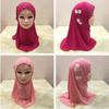 Beautiful Flowers Fit Islamic Scarf Head Wrap Girl  Headbands Kids  Headscarf
