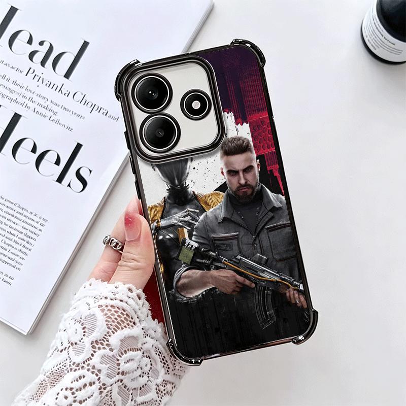 Atomic Heart Game Plating Phone Case For Xiaomi Redmi Note 14 15 Pro Plus 13 12 11 11S 11T 10 9S 9 5G Anti-Fall Airabag Cover