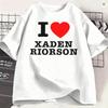 I Love Xaden Riorson T Shirt Summer 100 Cotton T Shirts For Unisex Harajuku Design Tee Shirt Shortsleeved Streetwear Top Tees