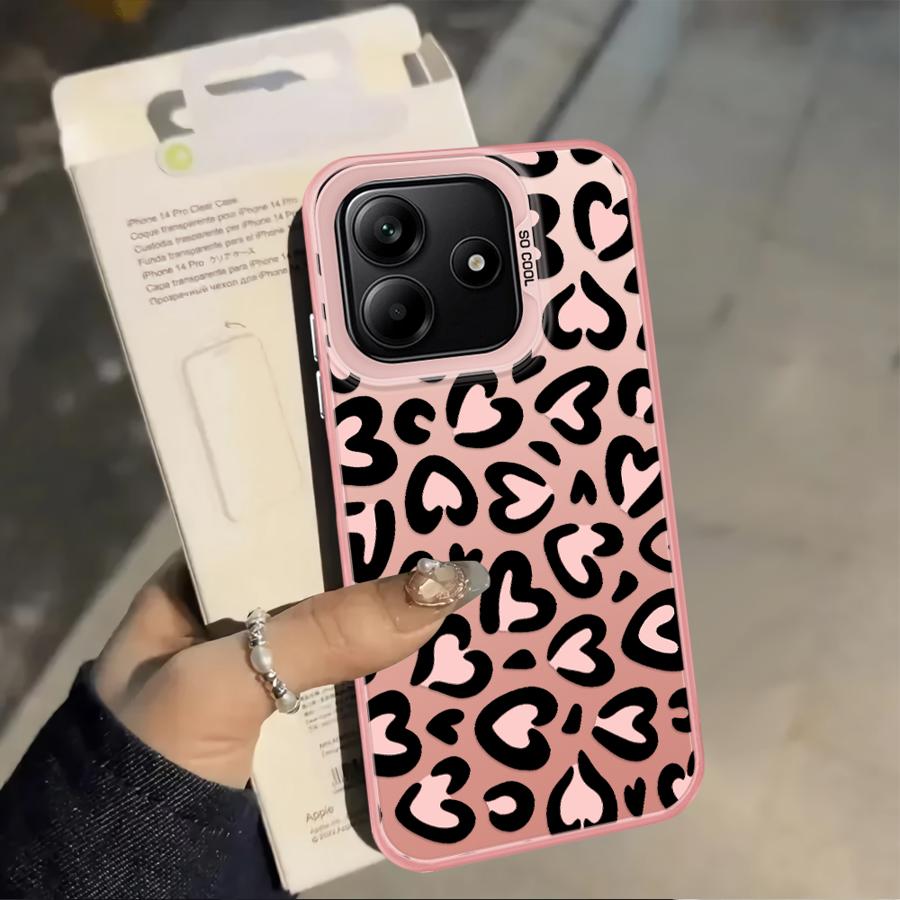 Cartoon Love Leopard Pattern Case for Xiaomi Mi 13T 11 Lite 12T Pro Back Phone Cover