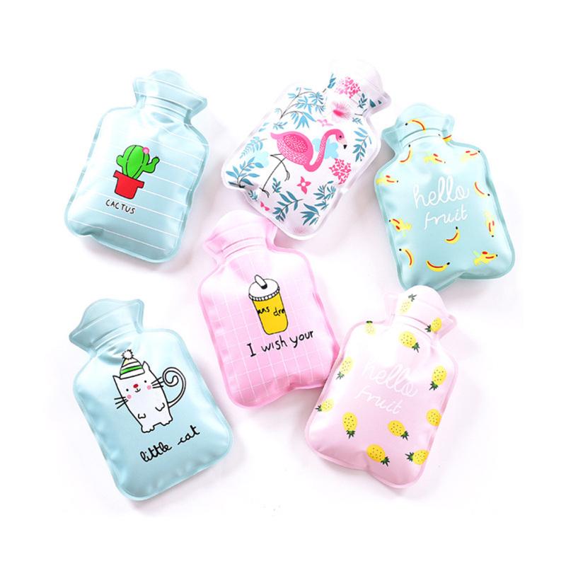 Mini Schöne Cartoon Hand Warme Wasser Flasche Tragbare Hand Wärmer Mädchen Tasche Hand Füße Heißer Wasser Tasche