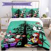 3pcs Duvet Cover Set (1*Duvet Cover + 2*Pillowcase, Without Core), The Nightmare Before Christmas Print Soft All‑Season Bedding Set, Home Bedroom Deco