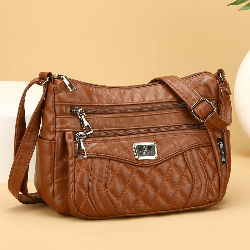 Women's Rhomboid Shoulder Bag Middle-aged Mother Bag