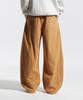 CREAM SODA LAB Handkerchief Wide Balloon Curved Pants Camel