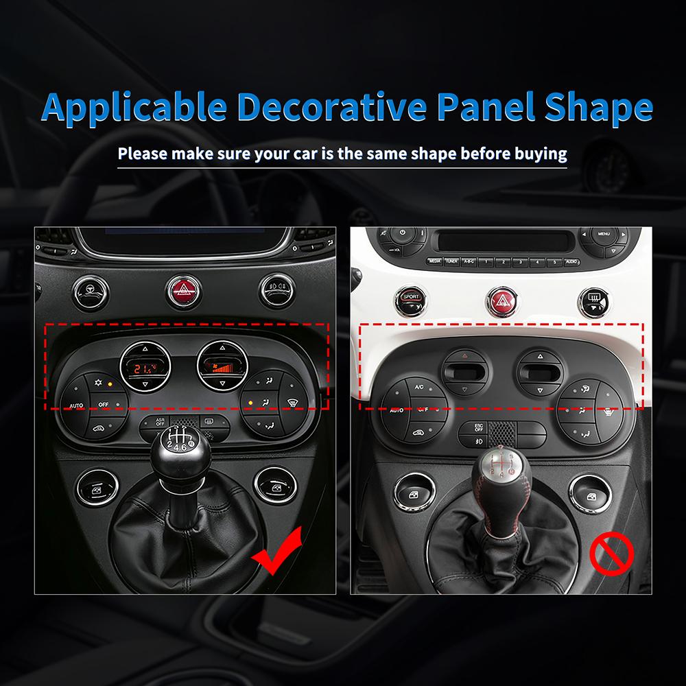 Real Hard Carbon Fiber For Abarth 595 2012-2017 2018 2019 2020 2025 2025 2025 Abarth 695 2017-2025 Fiat 2008-2025 AC Control