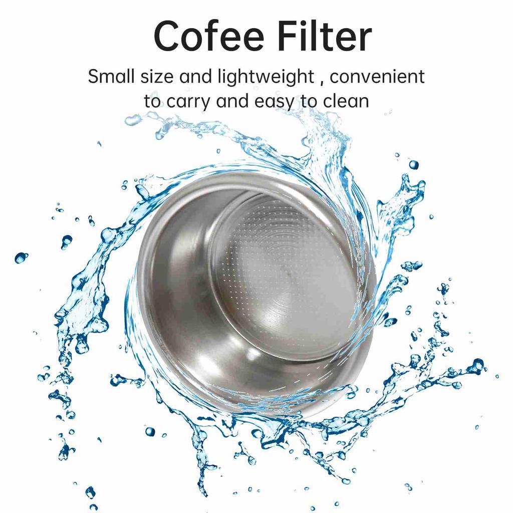 51mm Kaffeetassen-Filterkorb Edelstahl Kompatibel mit Siebträger