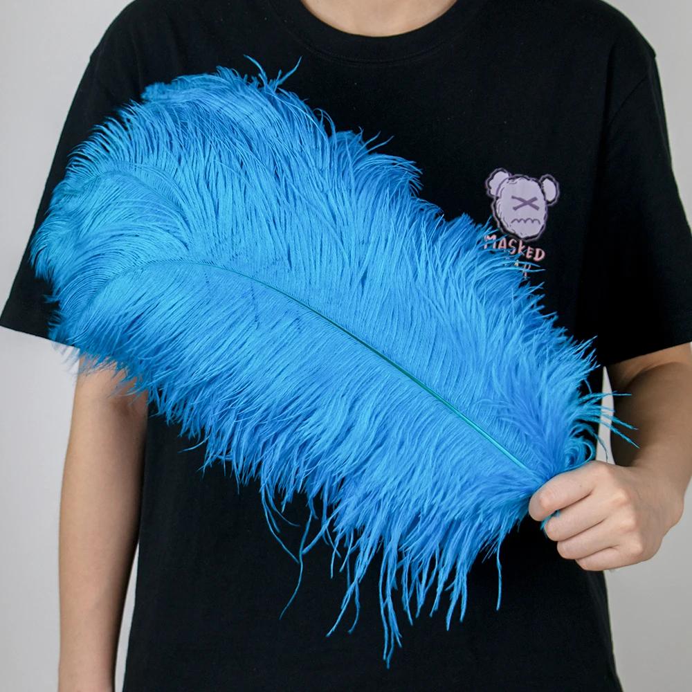 10Pcslot Natural Long Ostrich Feather Bulk 40-65CM16-26inch for Wedding Party Dining Table Center Vase Decor Home Lamp Feather