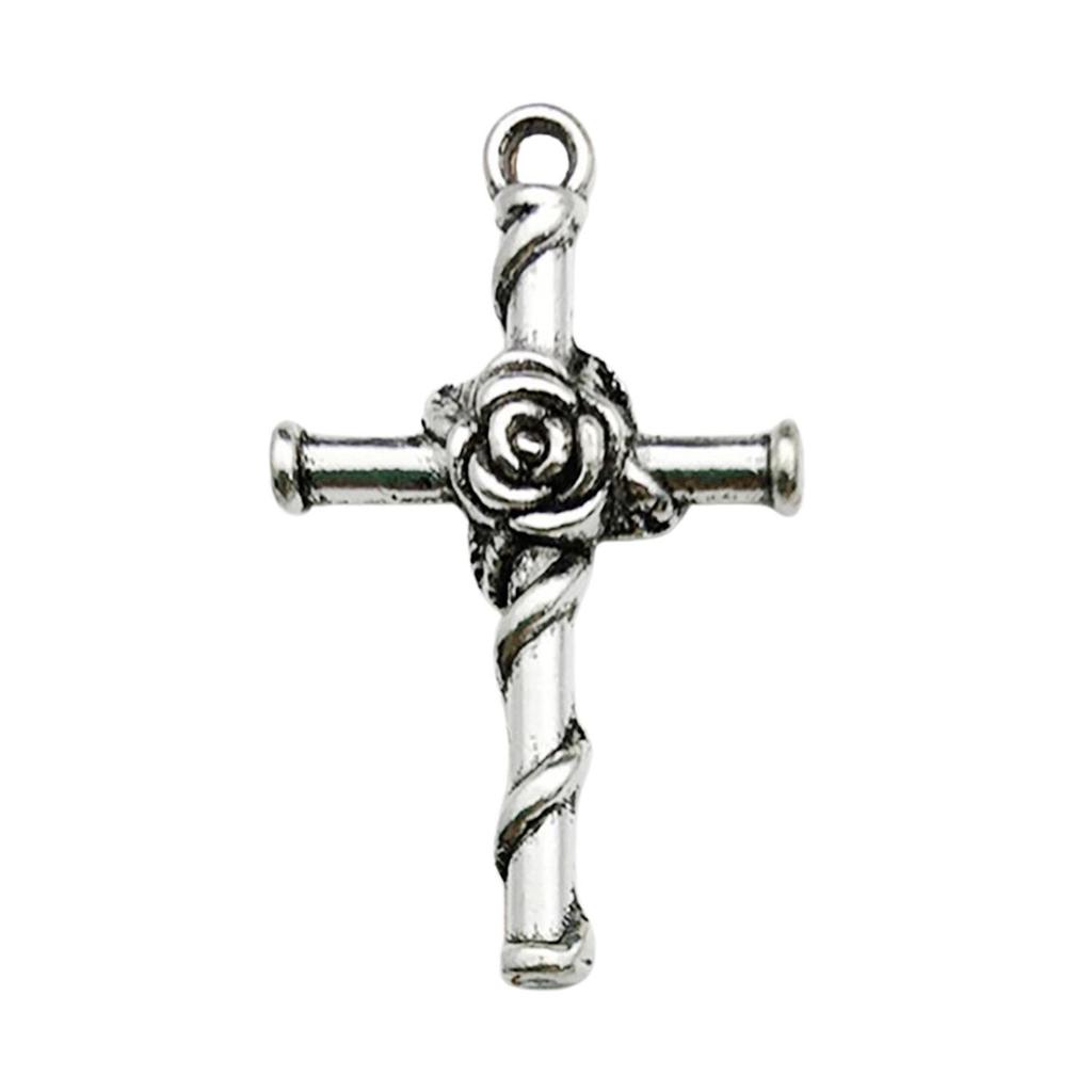 Vintage stříbrný křížek pro výrobu šperků