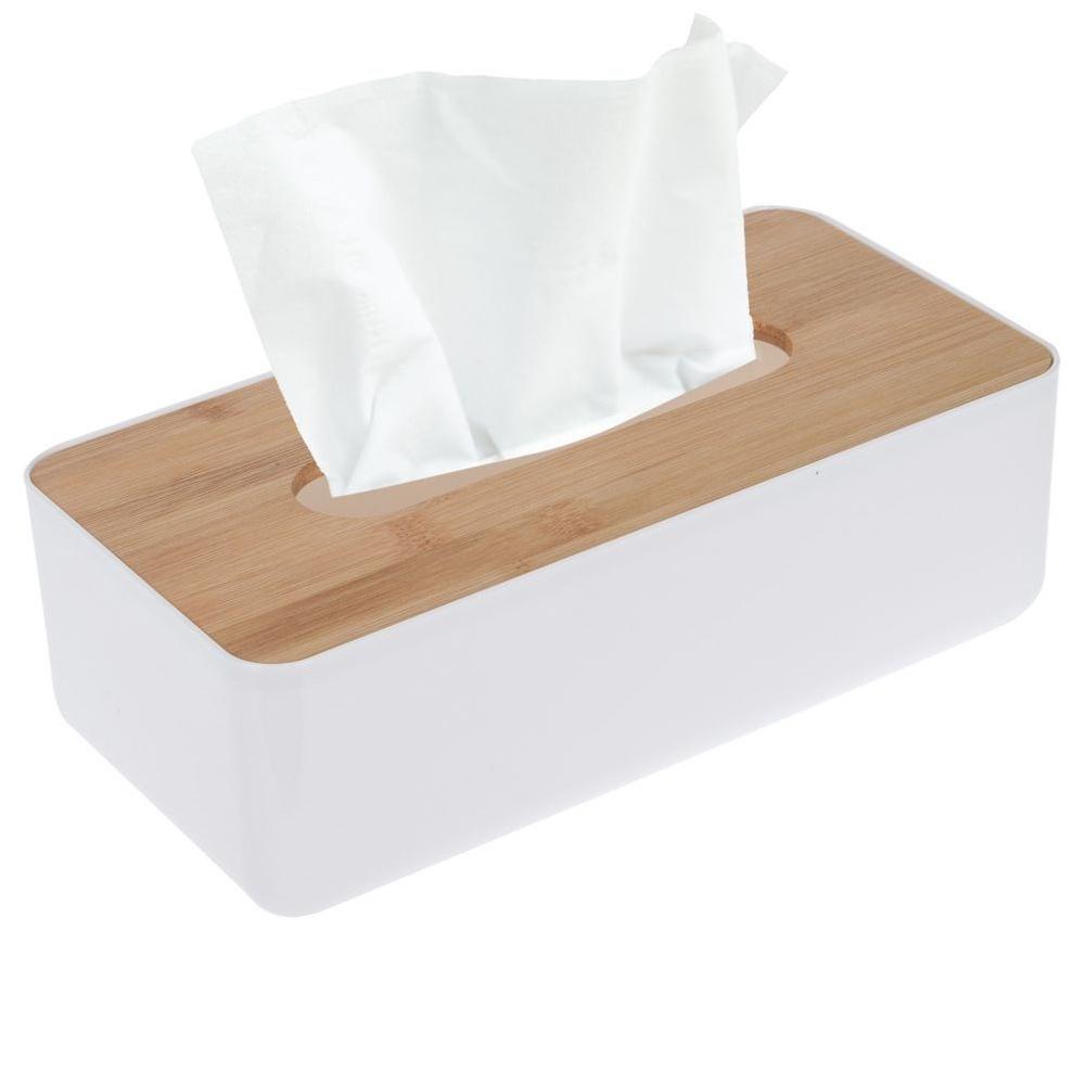 Bamboo Tissue Box Dispenser Rectangular WHITNEY 26x13x8.5cm