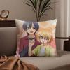 Anime L-Love S-Stage Pillow Case Anti-dustmite Pillowcase Invisible Zipper Silky Short Plush Sofa Cushion Cover
