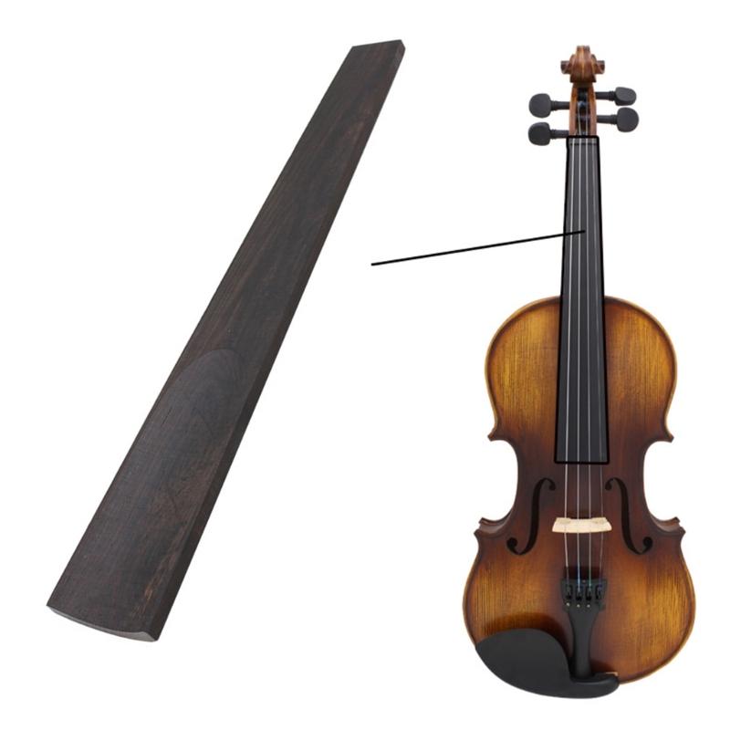 Violin Fingerboard Black Natural Ebony Wood Violin Finger Plate Fingerboard
