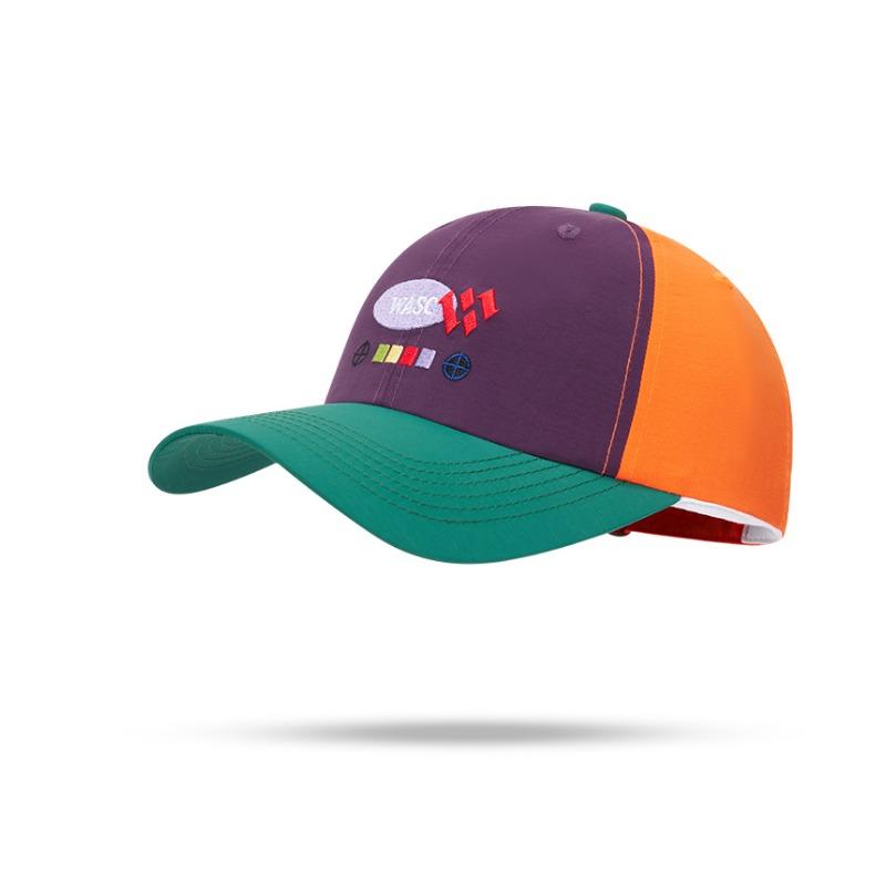 

New sunscreen baseball cap children s color matching retro personality versatile big head circumference show face small tide brand cap adjustable